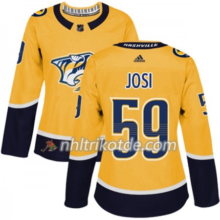 Nashville Predators Trikot Roman Josi 59 Adidas 2017-2018 Gold Authentic - Dame